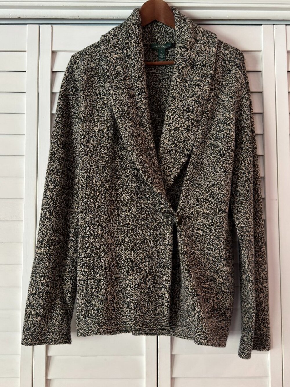 Lauren Ralph Lauren Women’s Shawl Neck Cardigan Sweater With Toggle Closure XL
